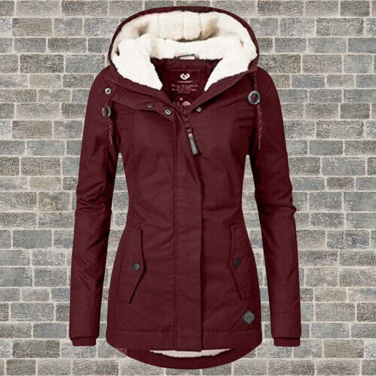 Warm Padded Parka Coat for Women - Mila - Pexav