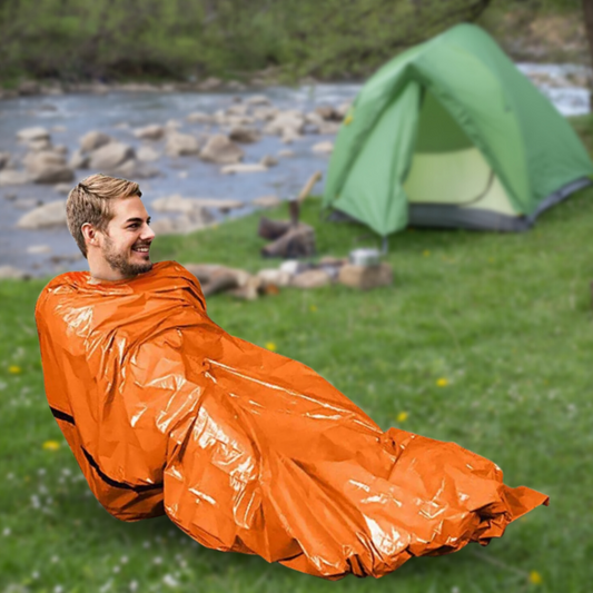 Warm Waterproof Rescue Bivvy Sleeping Bag Blanket - Pexav