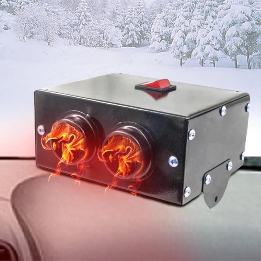 Compact 12V Auto Heater – Fast Window Defroster for Cars - Pexav