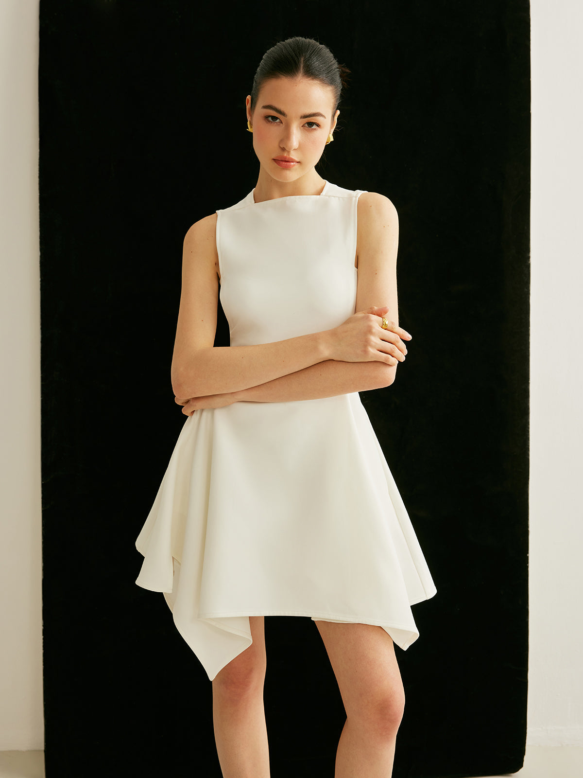 Casual Side Pockets Shift Dress