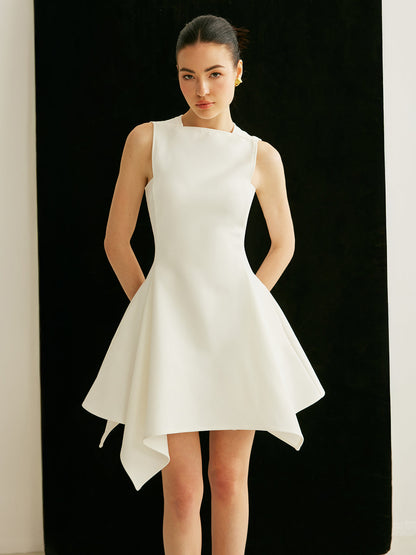 Casual Side Pockets Shift Dress