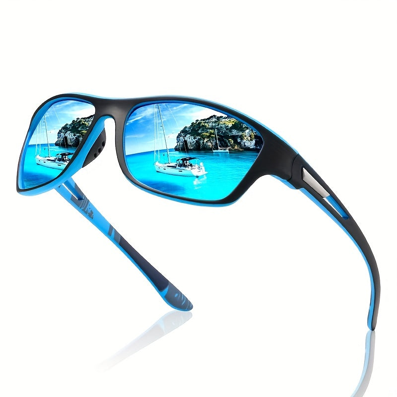 Polarised Sports Sunglasses for Men - VisionX Pro-Black-Nora Luxe