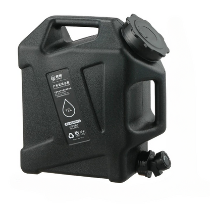 Portable 12L Water Container - AquaTrek-Black-Nora Luxe