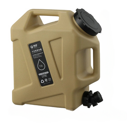 Portable 12L Water Container - AquaTrek-Khaki-Nora Luxe
