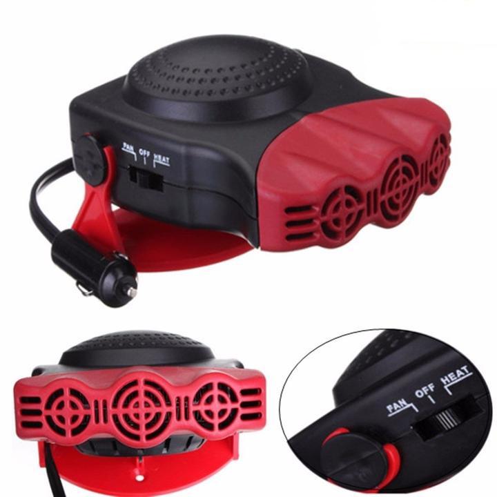 Compact Car Heater Fan - 12V Auto Defroster Kit - Pexav
