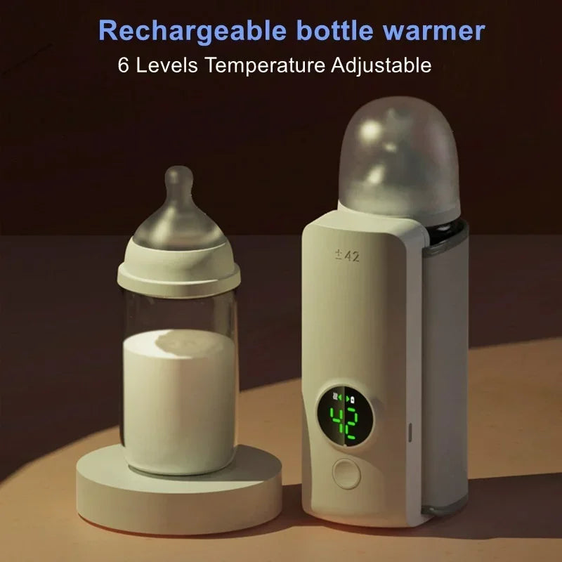 Portable Baby Bottle Warmer with Temperature Control - WarmEase-Nora Luxe
