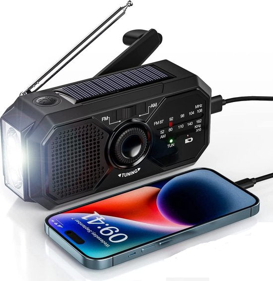 Compact Hand Crank Emergency Radio - Pexav