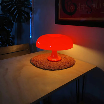 Portable & Luxury Mushroom Table Lamp - LumiShroom-Orange-Nora Luxe