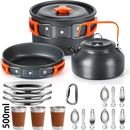 Portable Outdoor Cooking Set - CampEase-A-Nora Luxe
