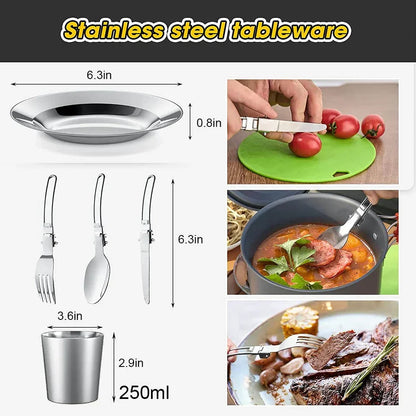Portable Outdoor Cooking Set - CampEase-A-Nora Luxe