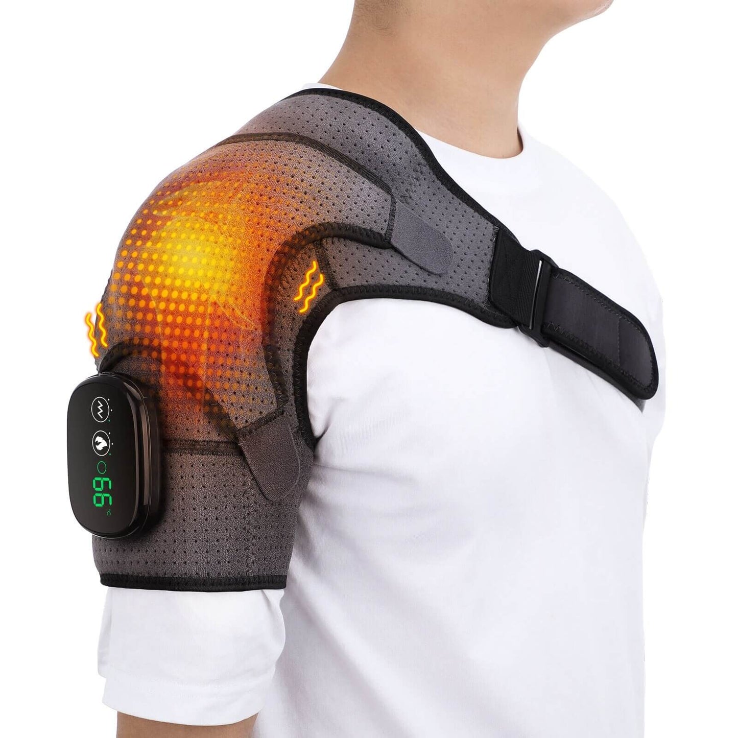 Compact Heat Massage Shoulder Pad - Relaxing Therapy - Pexav