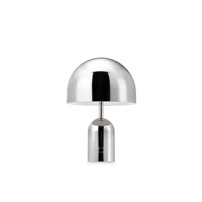 Compact Desk Lamp with Silver Shade - Pexav