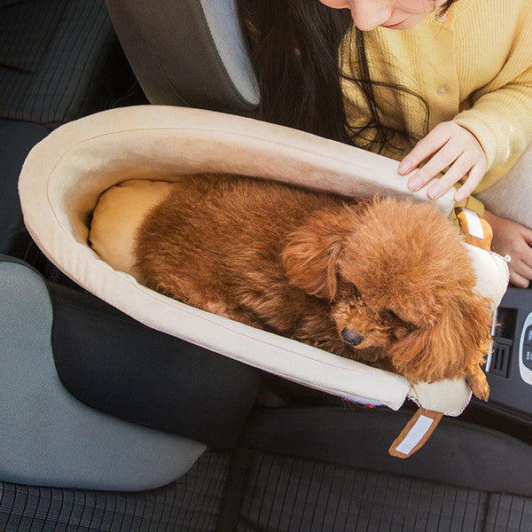 Portable Travel Basket for Small Dogs - TravelBuddy-Beige-Nora Luxe