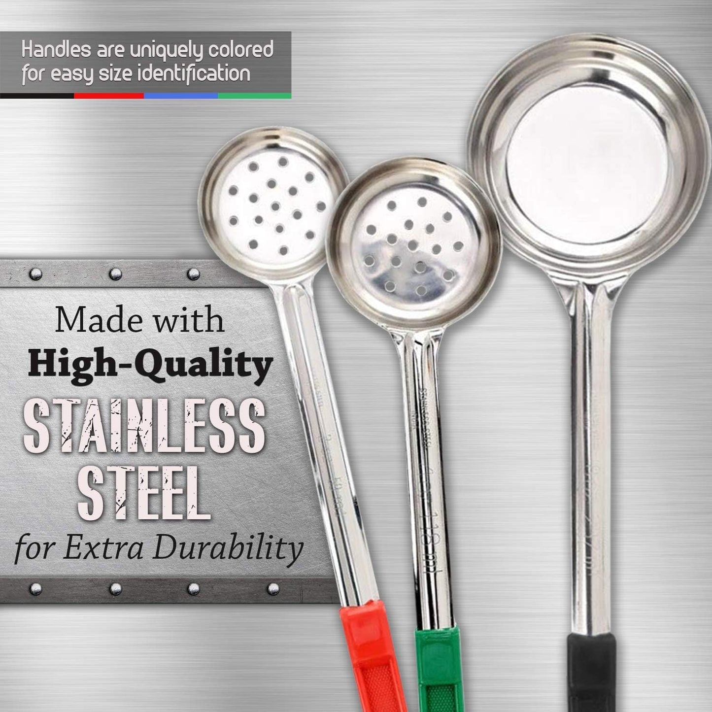Portion Control Serving Spoons Set – 8-Piece Measuring Spoons-Nora Luxe
