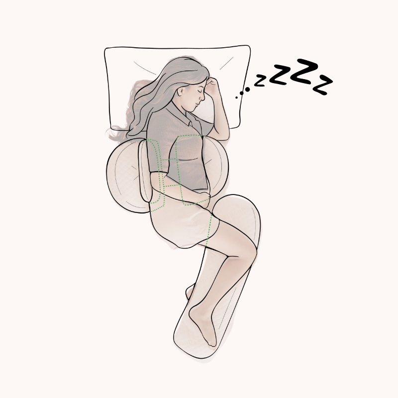 Pregnancy Pillow - ComfortSnooze-Nora Luxe