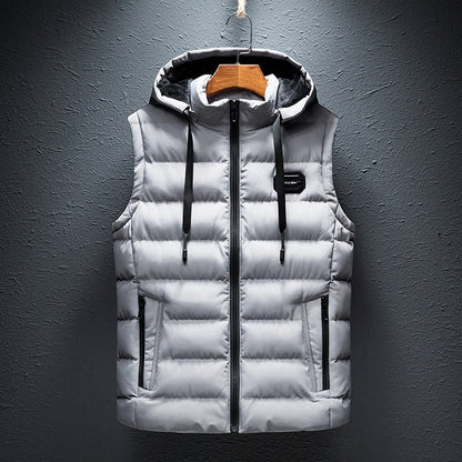 Premium Bodywarmer for Men - Rafael-Gray-S-Nora Luxe