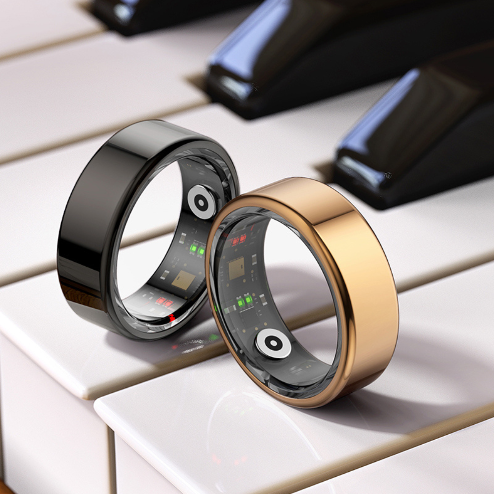 Premium Smart Fitness Ring - HealthRing-Silver-8-Nora Luxe