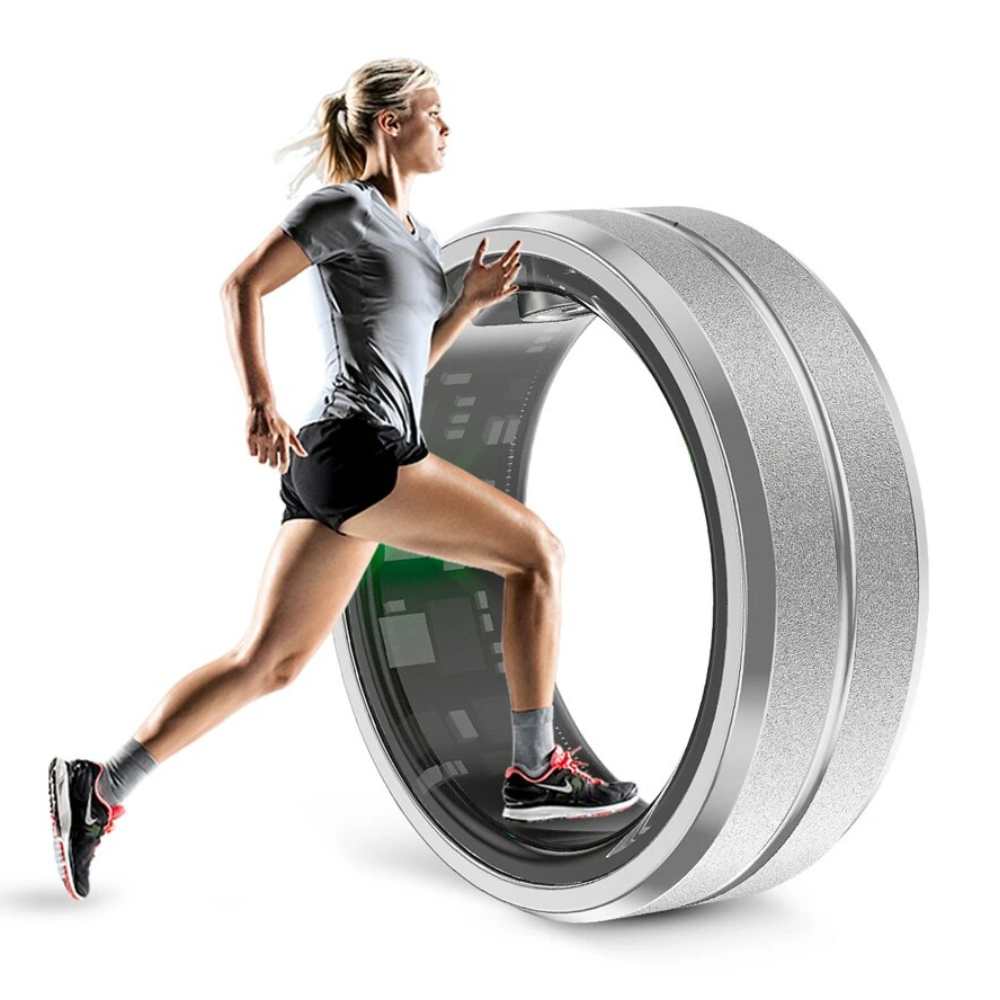 Premium Smart Fitness Ring - HealthRing-Silver-8-Nora Luxe