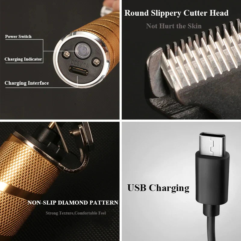 Premium Cordless Mens Hair Trimmer Kit