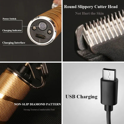 Premium Cordless Mens Hair Trimmer Kit