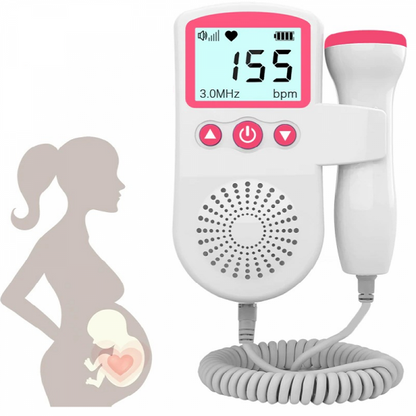 Compact Baby Heart Rate Monitor Pregnancy Tracker - Pexav