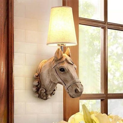 Rustic Equestrian Table Lamp