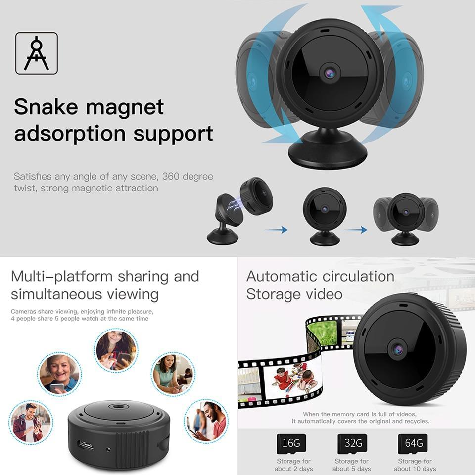 Compact Wireless 1080P HD Home Security Baby Camera