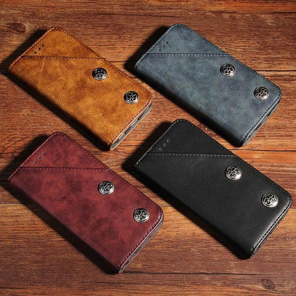 Vintage Leather iPhone Wallet Cover - Pexav