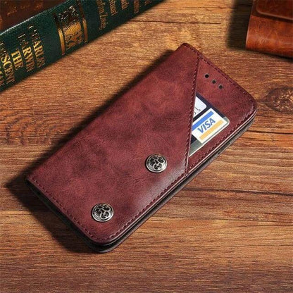 Vintage Leather iPhone Wallet Cover