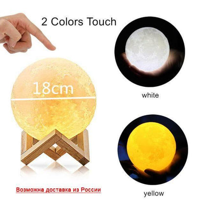 Glowing Moon Bedroom Light