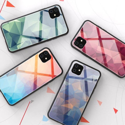 Vibrant Patterned Glass iPhone Phone Covers - Pexav