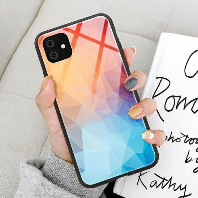 Vibrant Patterned Glass iPhone Phone Covers