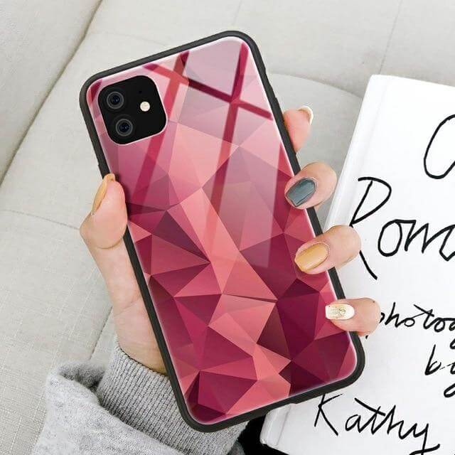 Vibrant Patterned Glass iPhone Phone Covers