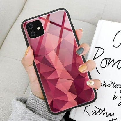 Vibrant Patterned Glass iPhone Phone Covers