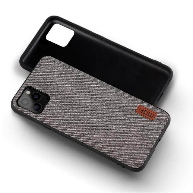 Black Fabric iPhone Phone Covers