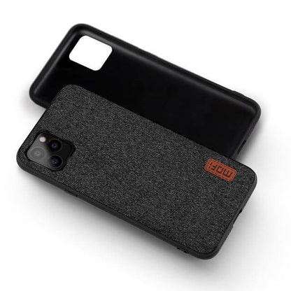 Black Fabric iPhone Phone Covers