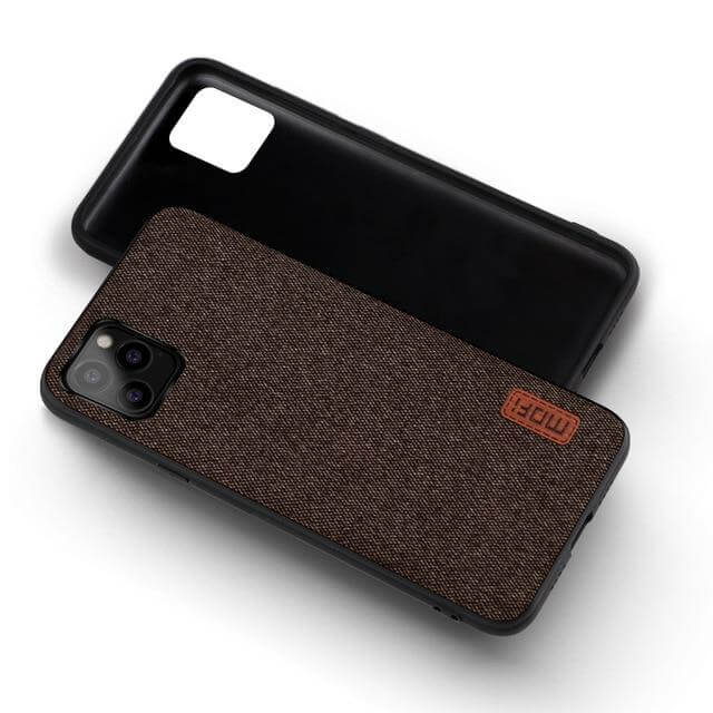 Black Fabric iPhone Phone Covers
