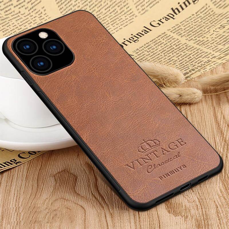 Vintage Style Leather iPhone 11 Cover - Pexav