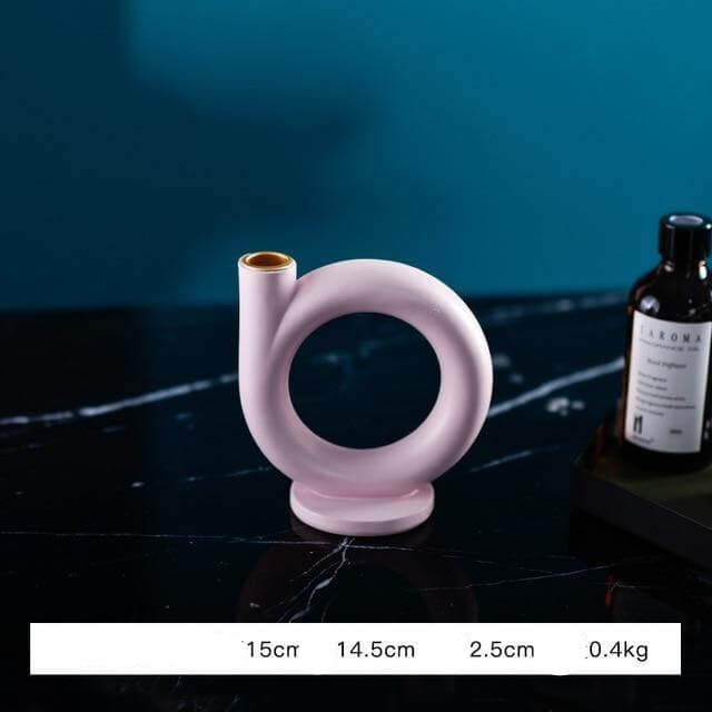 Vibrant Artistic Glass Candle Holder