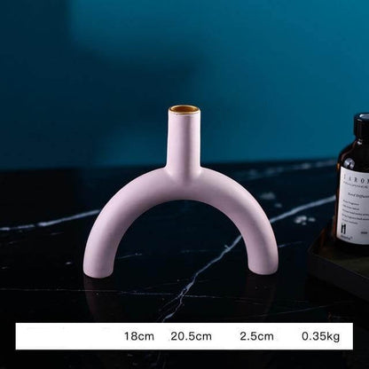 Vibrant Artistic Glass Candle Holder