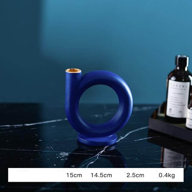 Vibrant Artistic Glass Candle Holder