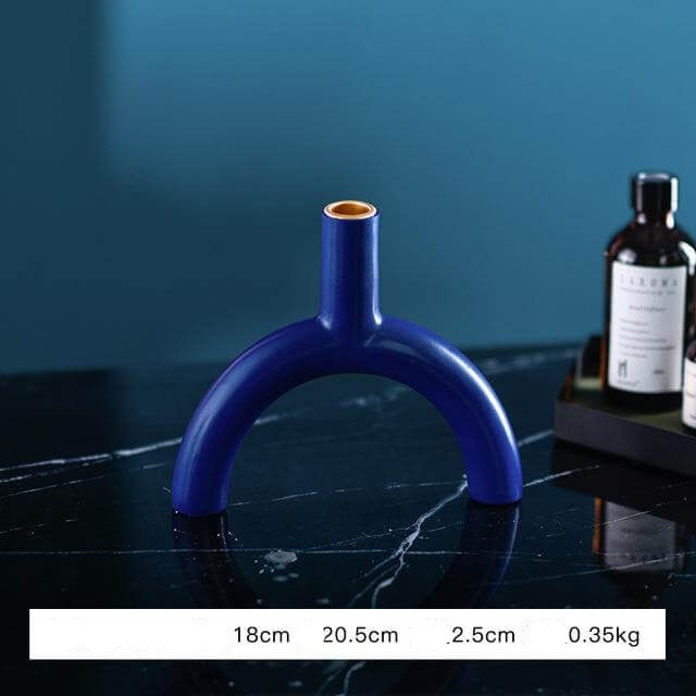 Vibrant Artistic Glass Candle Holder