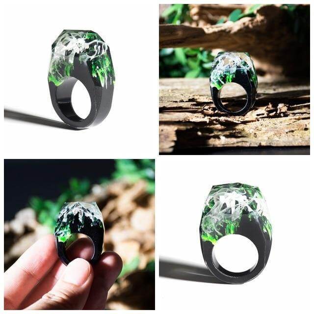 Unique Wooden Heart Ring