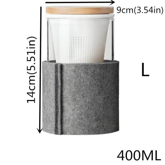 Unique Tea Strainer with Wooden Top