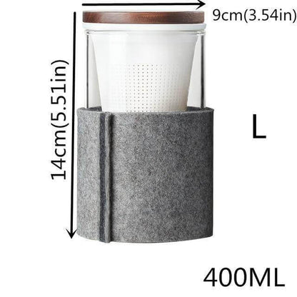 Unique Tea Strainer with Wooden Top