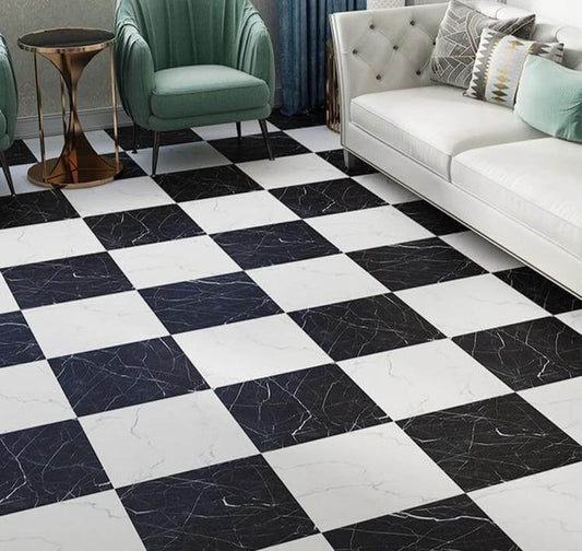 Waterproof Vinyl Floor Tile Decal for Kitchen Bathroom - Pexav