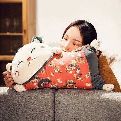 Adorable Good Fortune Throw Pillow