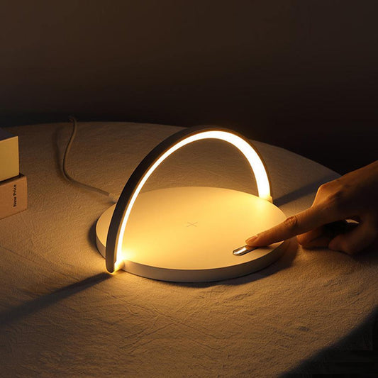 Compact Dual Wireless Charger Table Lamp - Pexav
