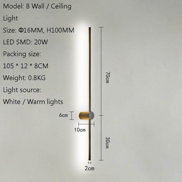 Tall Slim Modern Floor Lighting Lamp
