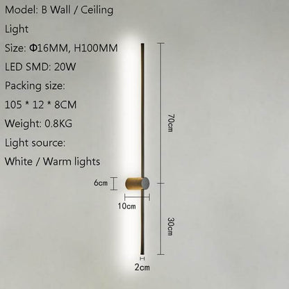 Tall Slim Modern Floor Lighting Lamp